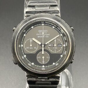 Seiko 7A38-714A Giorgetto Giugiaro Design Quartz Chronograph