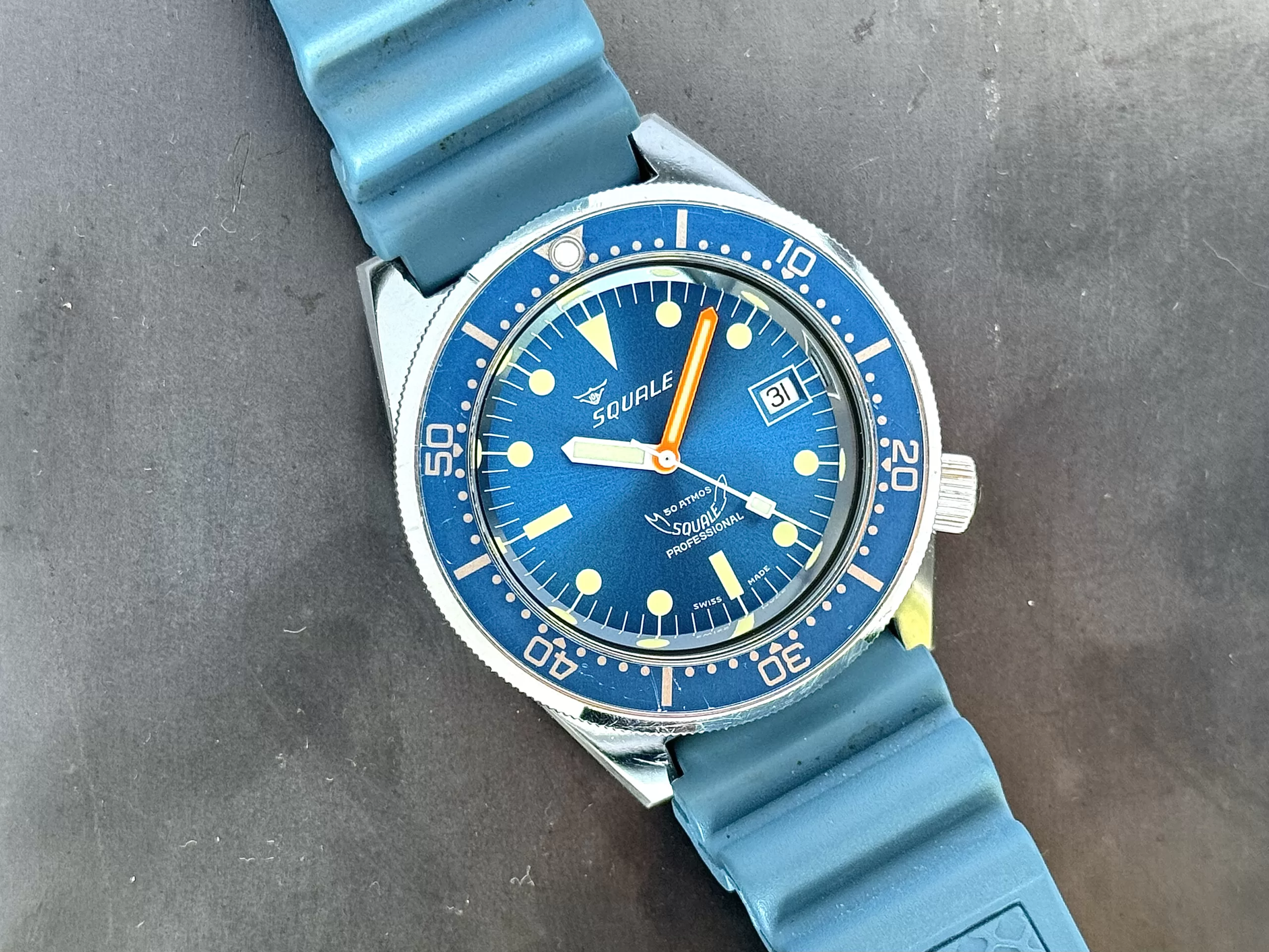 Squale 1521 ブルー×オレンジ ダイバーズウォッチ スクワーレ Squale 1521 ブルー×オレンジ ダイバーズウォッチ スクワーレ